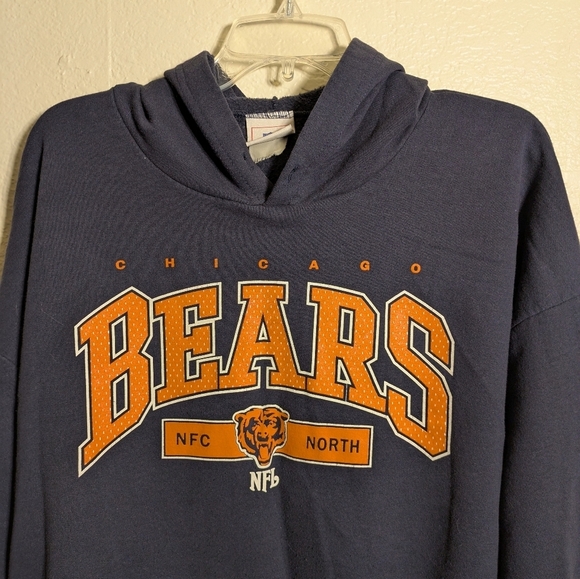 NFL Chicago Bears Navy Hoodie Size Large Pre-owned - Picture 5 of 9
